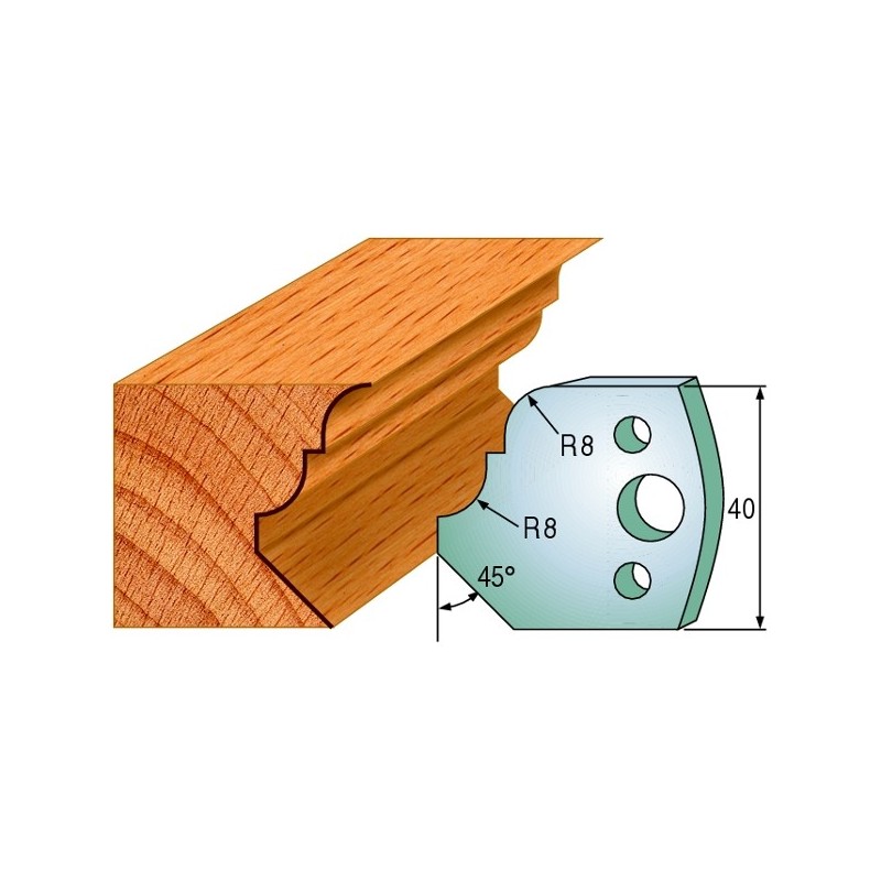 Profiilterad, paar HL 40x4 mm
