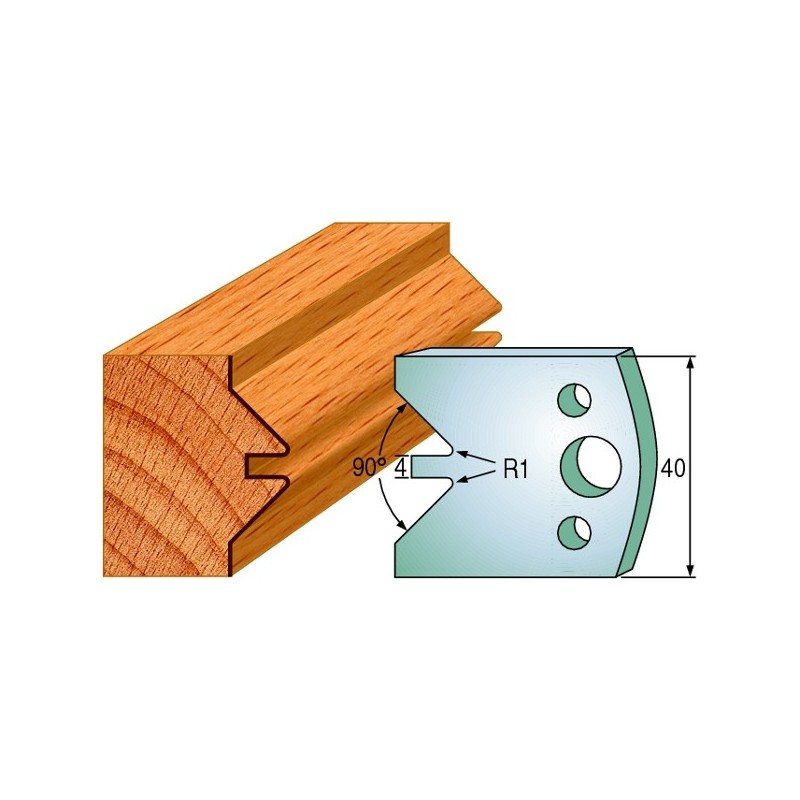 Profiilterad, paar HL 40x4 mm