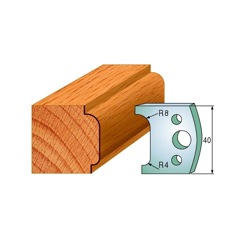 Profiilterad, paar HL 40x4 mm