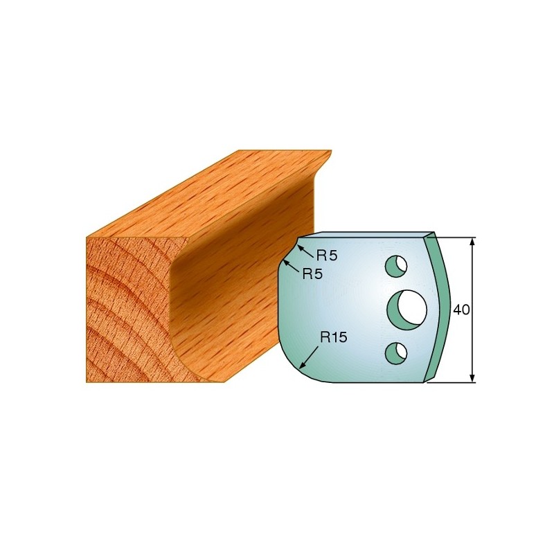 Profiilterad, paar HL 40x4 mm