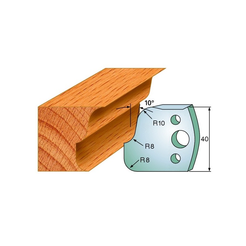 Piirajad, paar 40x4 mm