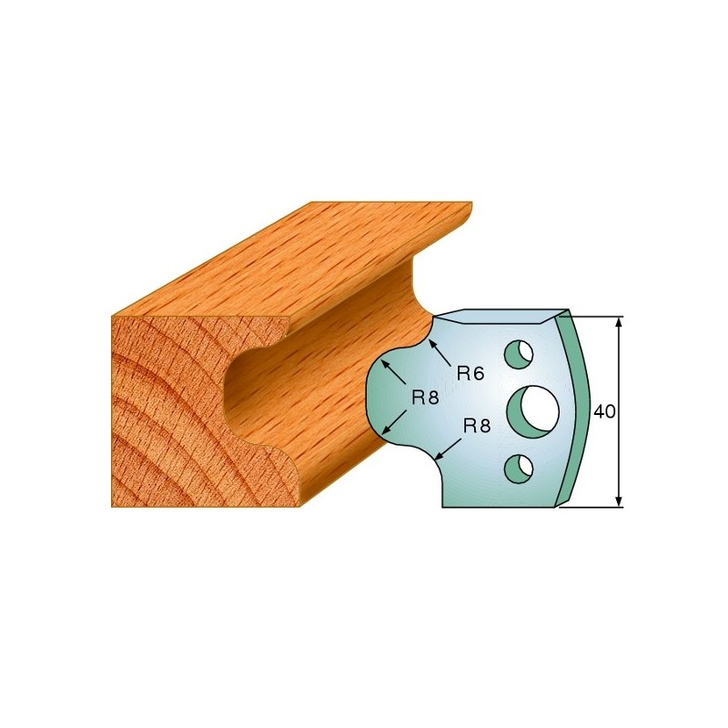 Profiilterad, paar HL 40x4 mm