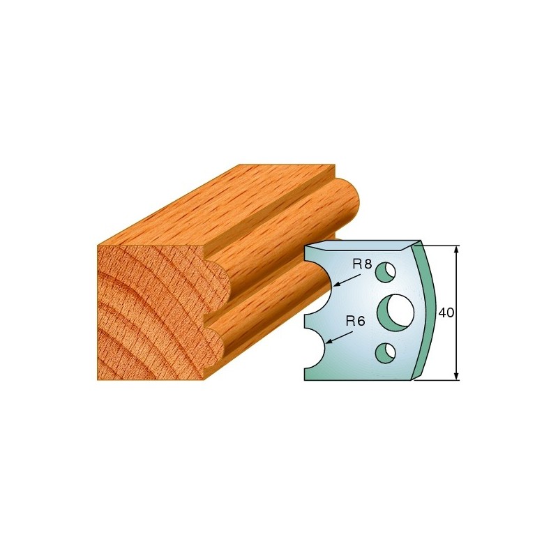 Profiilterad, paar HL 40x4 mm