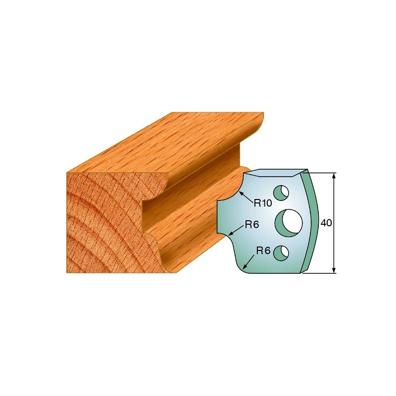 Profiilterad, paar HL 40x4 mm