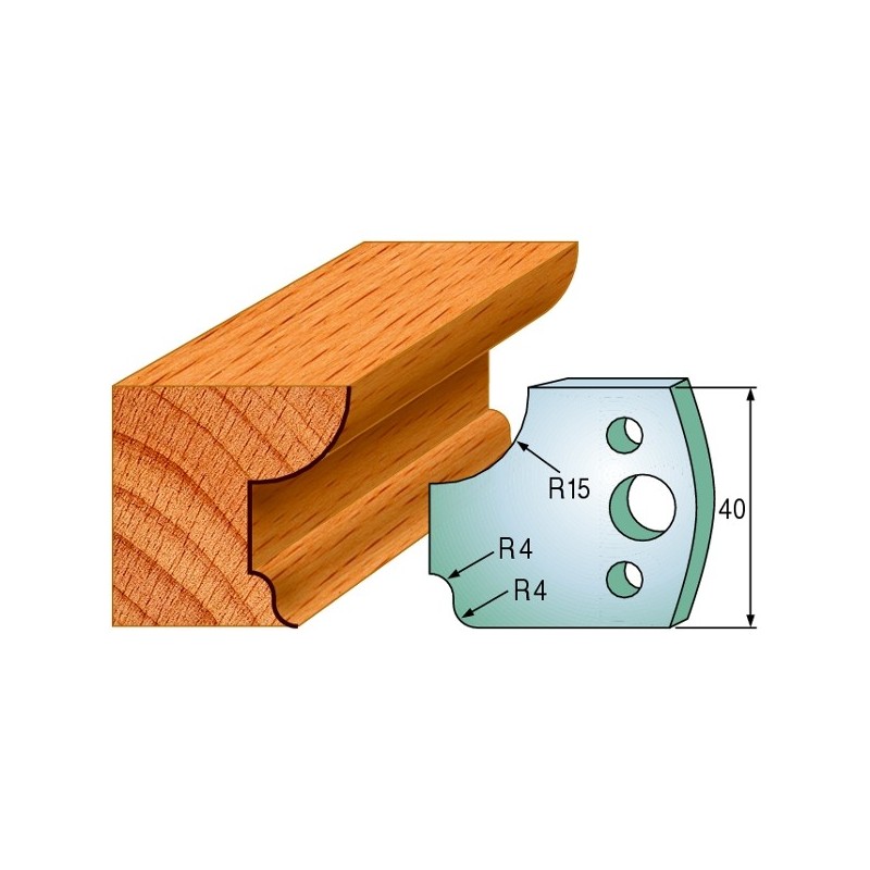 Profiilterad, paar HL 40x4 mm