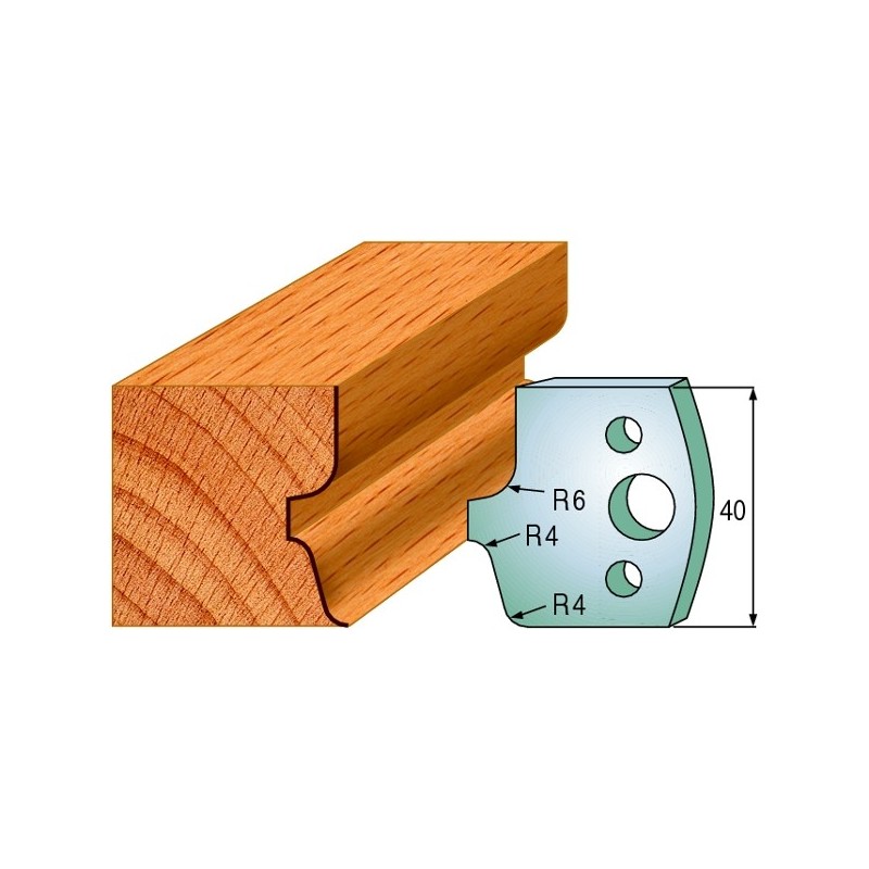Profiilterad, paar HL 40x4 mm