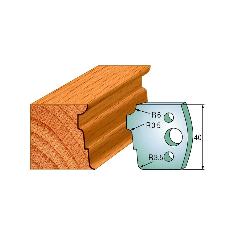 Profiilterad, paar HL 40x4 mm