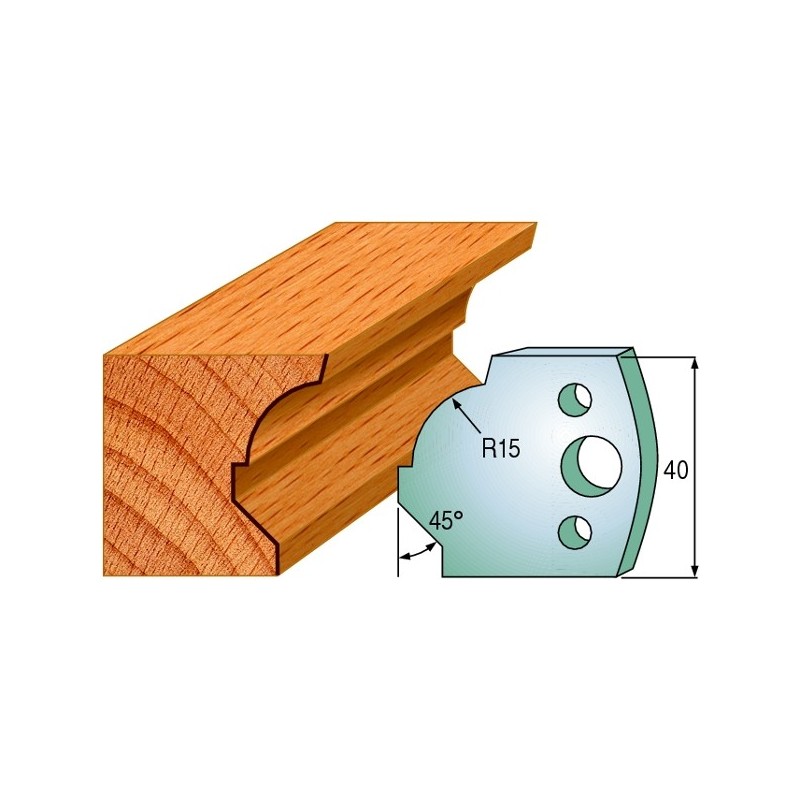 Profiilterad, paar HL 40x4 mm