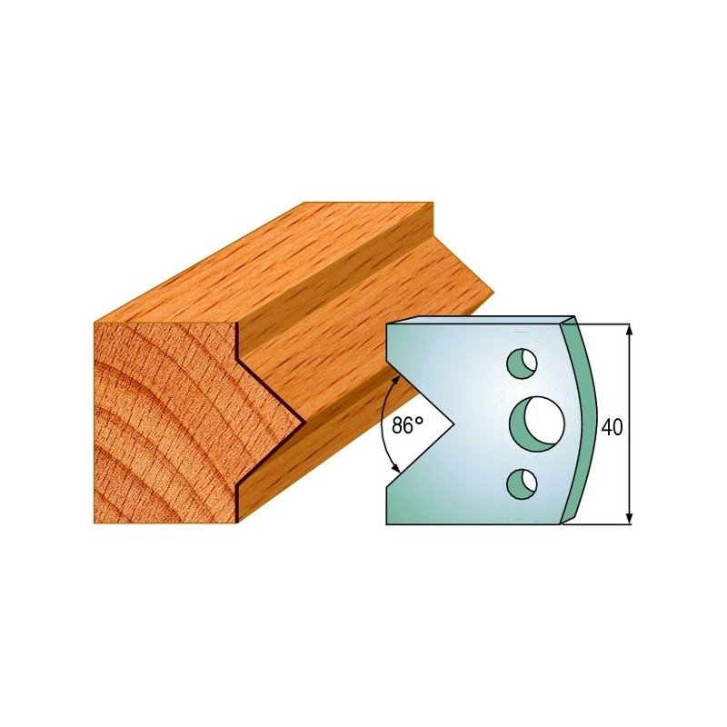 Profiilterad, paar HL 40x4 mm