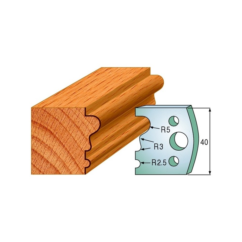 Piirajad, paar 40x4 mm