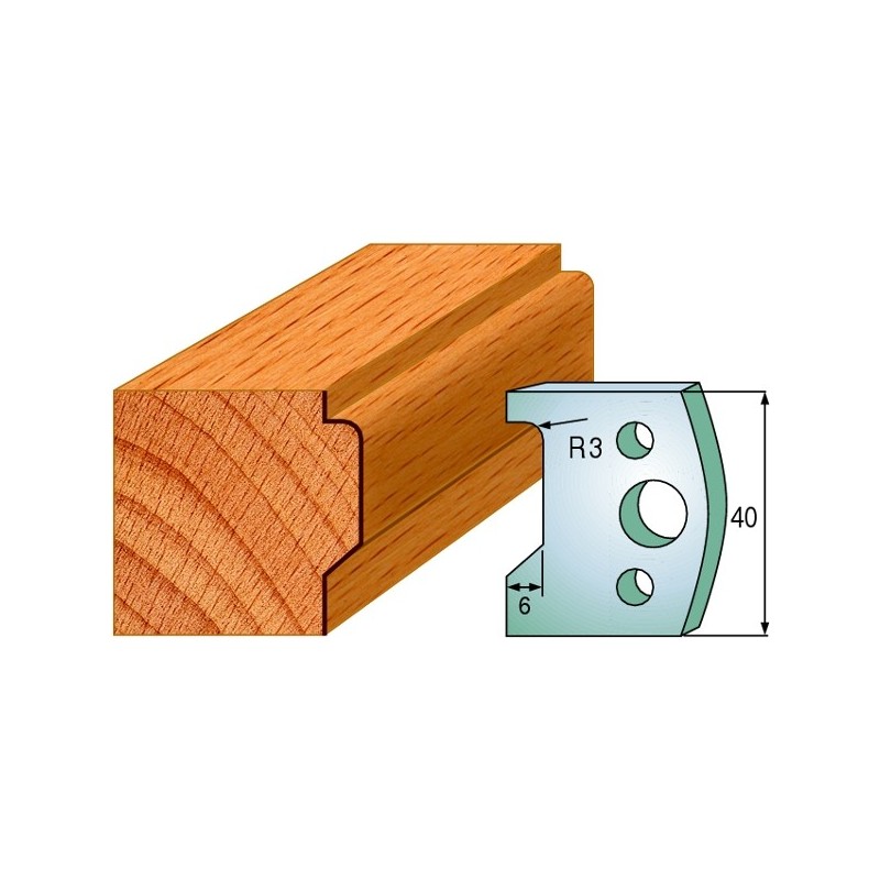 Profiilterad, paar HL 40x4 mm
