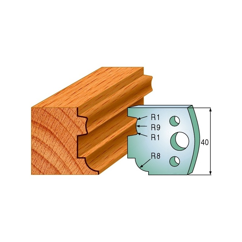 Profiilterad, paar HL 40x4 mm