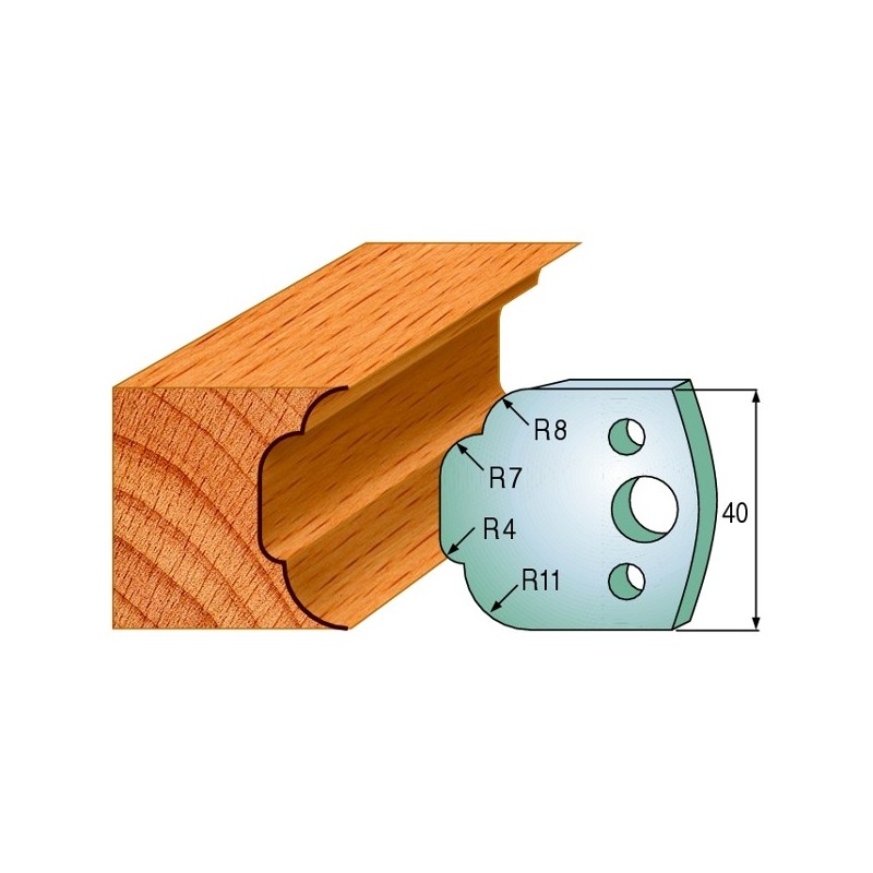 Profiilterad, paar HL 40x4 mm