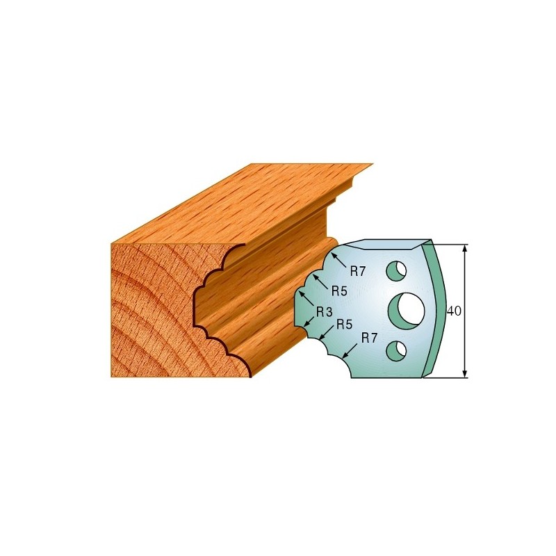 Profiilterad, paar HL 40x4 mm