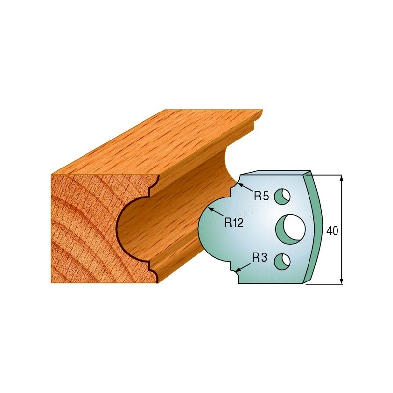 Profiilterad, paar HL 40x4 mm