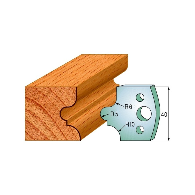 Profiilterad, paar HL 40x4 mm