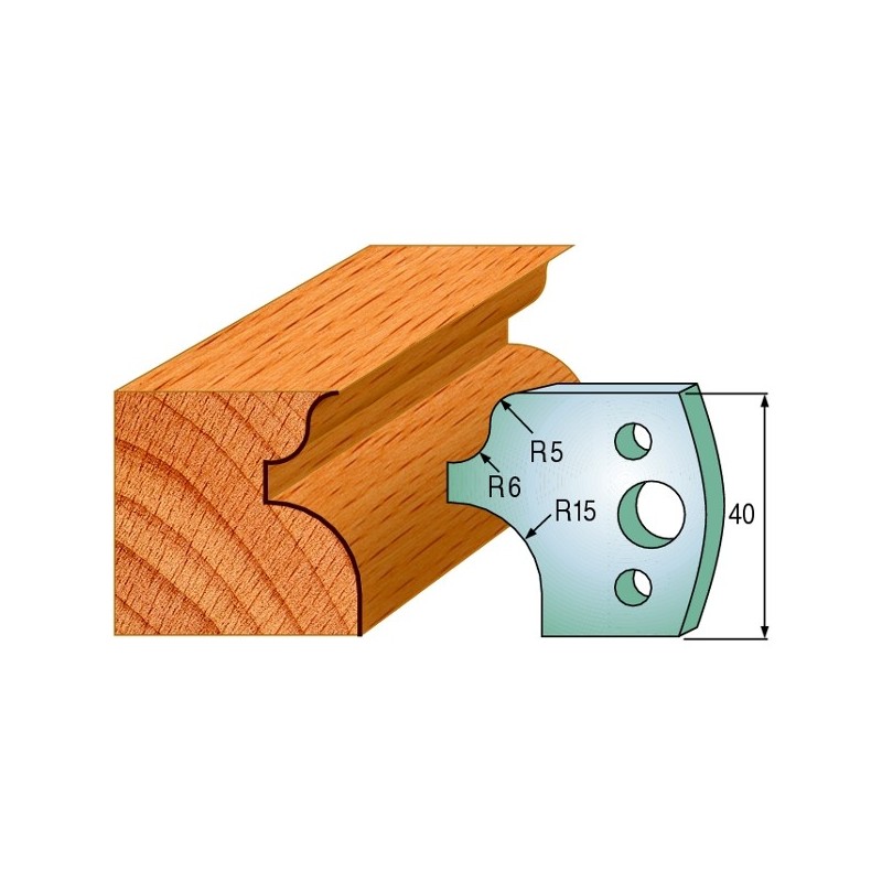 Profiilterad, paar HL 40x4 mm
