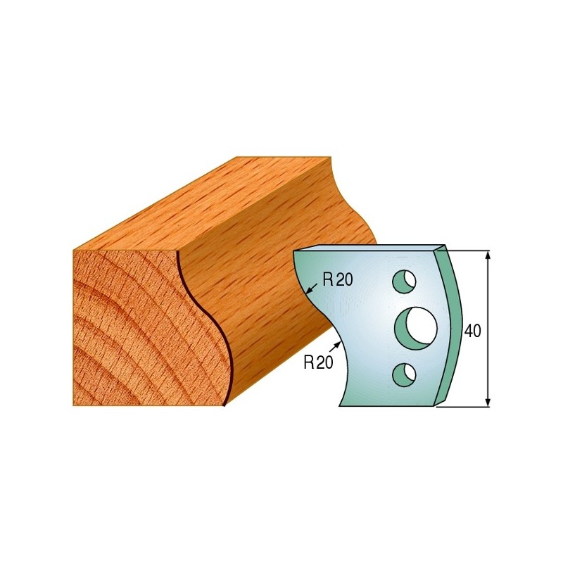 Profiilterad, paar HL 40x4 mm
