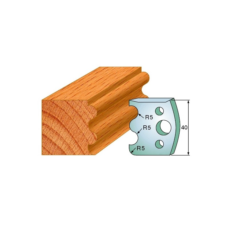 Profiilterad, paar HL 40x4 mm
