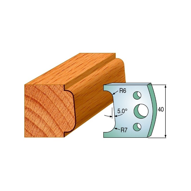 Profiilterad, paar HL 40x4 mm