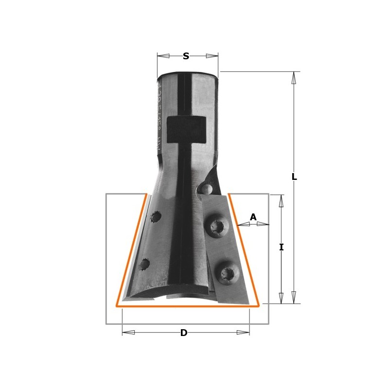 15 HM kalasaba otsfrees, vahet.teradega Z2 S-M12x1 D-39.5x31.5 RH