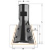 15 HM kalasaba otsfrees, vahet.teradega Z2 S-M12x1 D-39.5x31.5 RH