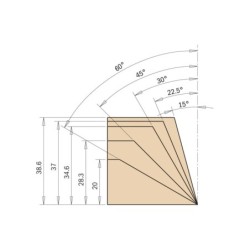 Reguleeritav CNC frees D-85-102x39.5 Z2 S-20x50 H