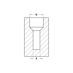 45 verseng puurile HM Z2 S-8x25 D-4-12 LH