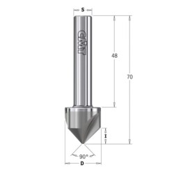 Versengipuur HM 90 Z3 S-10 D-19.5x9x70 RH