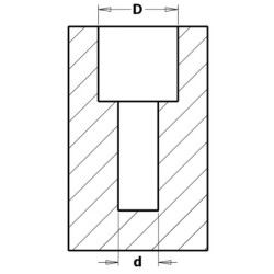 Astmeline puur 90 versengiga HM Z2+2 S-10x25 D-6-15 RH