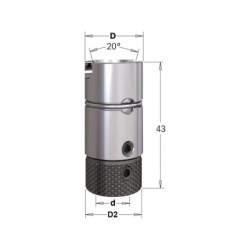 Puuri adapter MORBIDELLI F-10x20 LT-43 RH-LH