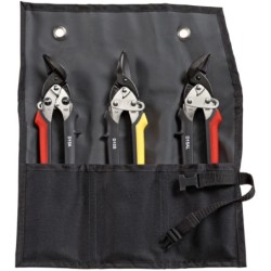 Shape and straight cutting snips-Set in pouch DSET15