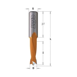 Tüüblipuur HM D-9.52x27x57.5 S-10x27 RH