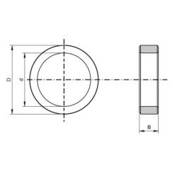 Saeketta vaheseib D-25.4x19.05x1.4 mm