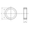 Saeketta vaheseib D-25.4x19.05x1.4 mm