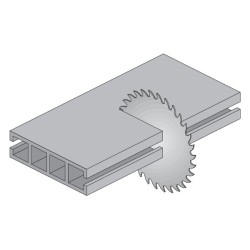 Saeketas värv.metallidele, plastik D-300x3.2x2.5x30 Z-96 HWG