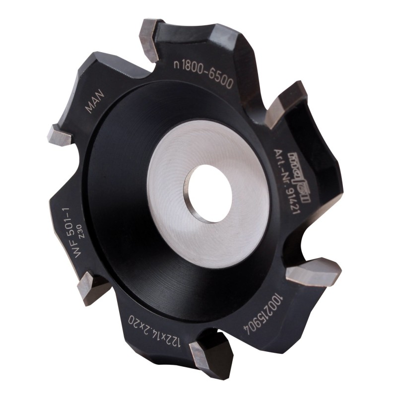 Aluminum composite cutter MF-AF 135 for 135° V grooves with depths up to 8 mm.
