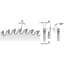 Saeketas plaadisaele D-450x4.8x3.5x80 Z-72 16 TCG