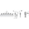 Saeketas, laminaat, kroom D-350x3.5x2.5x30 Z-108 5HWG