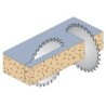 Saeketas, laminaat, kroom D-350x3.5x2.5x30 Z-108 5HWG