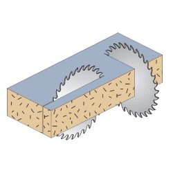 Saeketas pleks ja plastik D-250x2.8x2.2x30 Z-80 MATB NEG