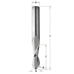 Spiraalfrees, ümar, üles.v HM Z2 D-12.7x31.7x76.2 R-6.35 S-12.7 RH