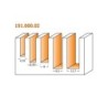 5 osaline spiraalfreeside komplekt, alla.v HM D-4,76-6,35-8-9,5-12,7 mm