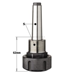 MK2 võll tsangile ER32 S-MK2-M30x1.5 LH