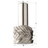 Teemant otsfrees, 40 nurgaga, 18DP D-50x38x95 S-25 Z3+3 RH
