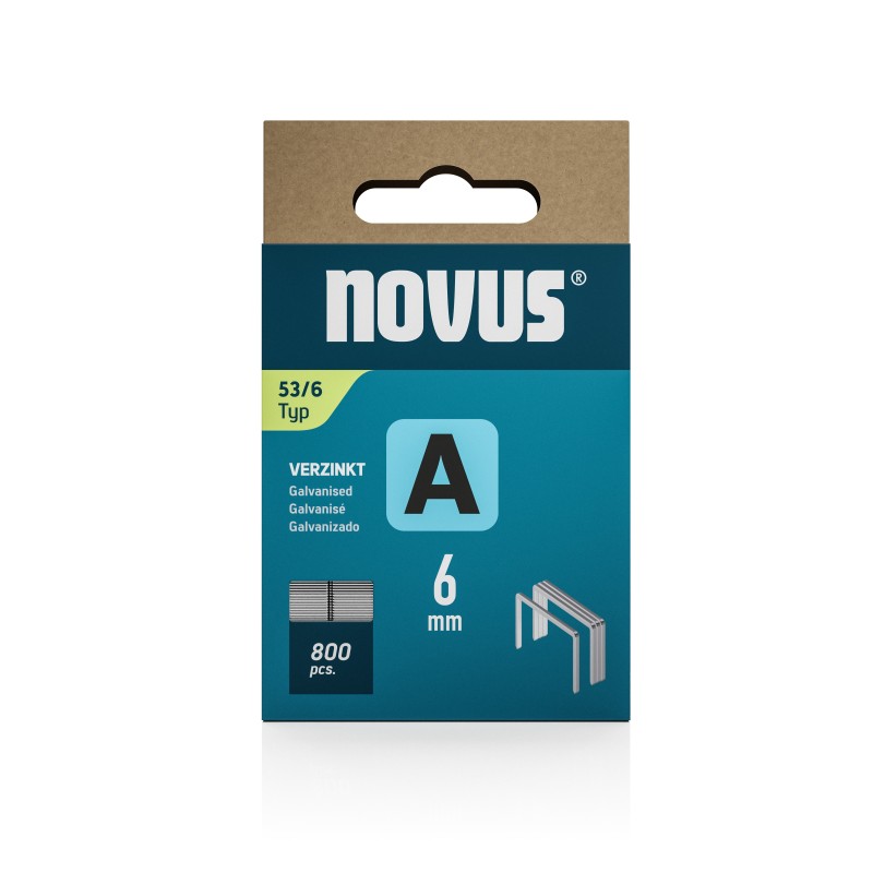 Novus niitit A-tyyppi 53, 6 mm, 800 kpl
