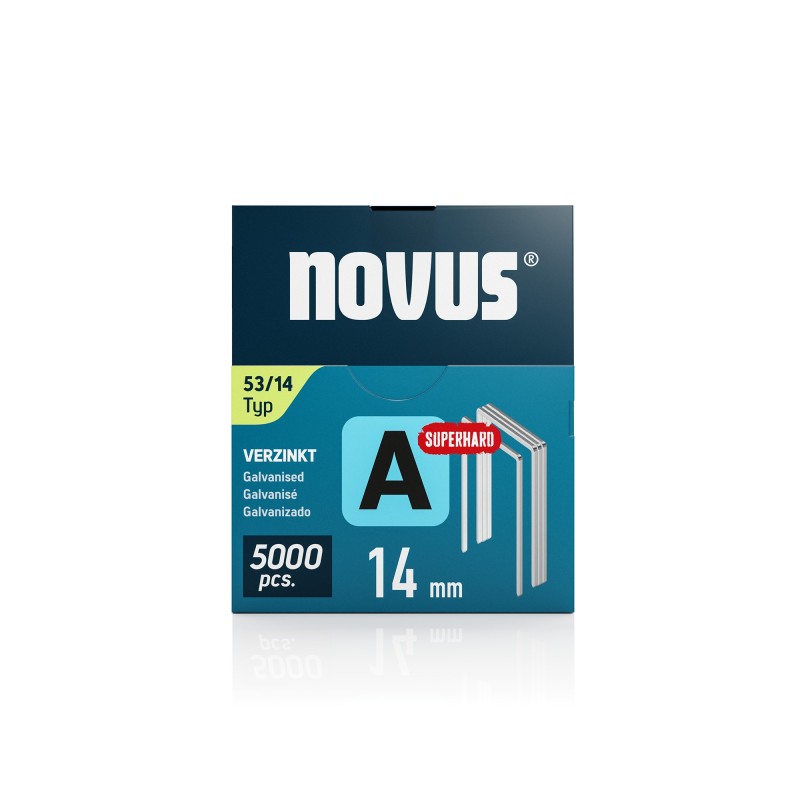 Novus niitit A53, 14 mm, 5000 kpl | Sinkityt