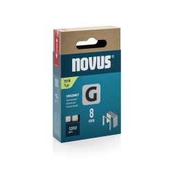 Novus Staples G11, 8 mm, 1200 pcs | Galvanized