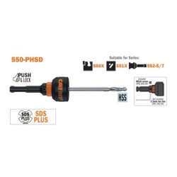 PILOT DRILL HW L-125mm FOR HOLE SAW DX