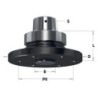 Pjūklo ašmenų ašis W- HSK-63F kotas F-30x2.5mm D2-110mm